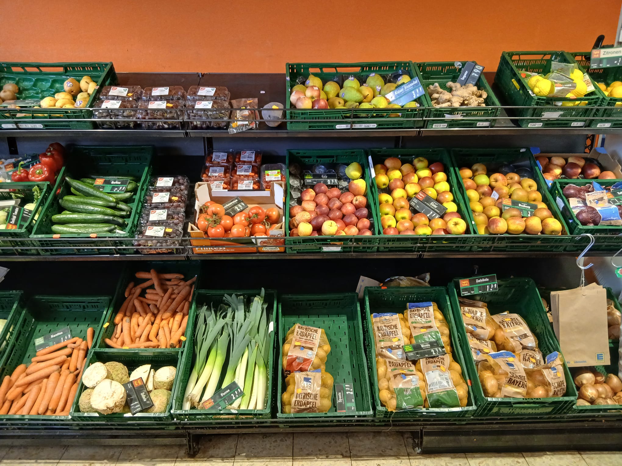 Frisches Obst im Markt