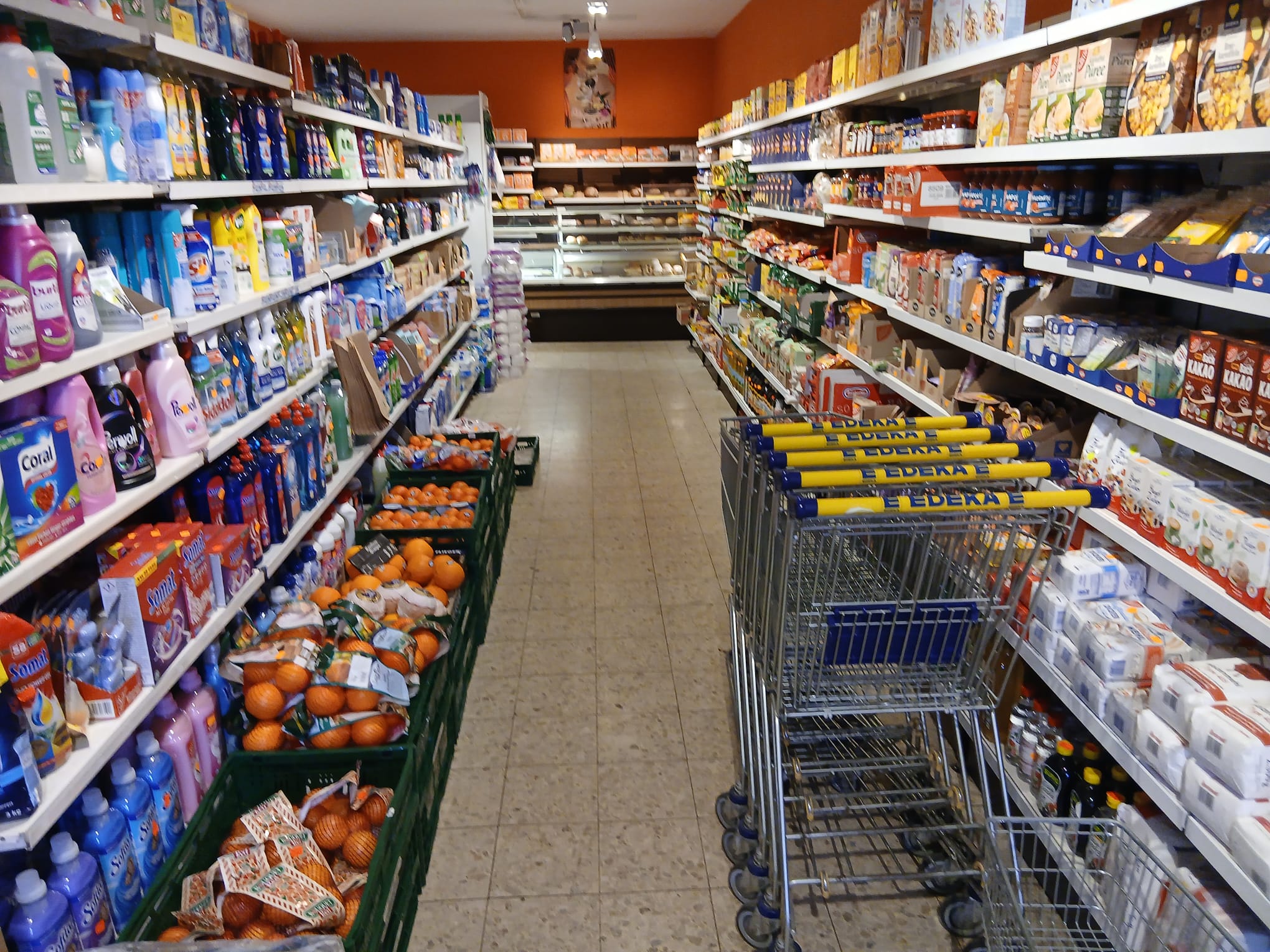 Innenansicht des Frischemarkts